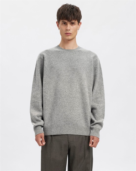 ANRRagi Knit Wool Crew Neck Strik